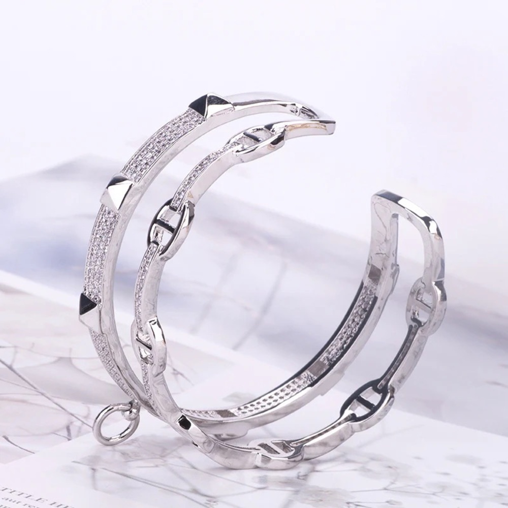 Double the Bling Bangle - Assorted Colors - Picture 8 of 9